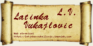 Latinka Vukajlović vizit kartica